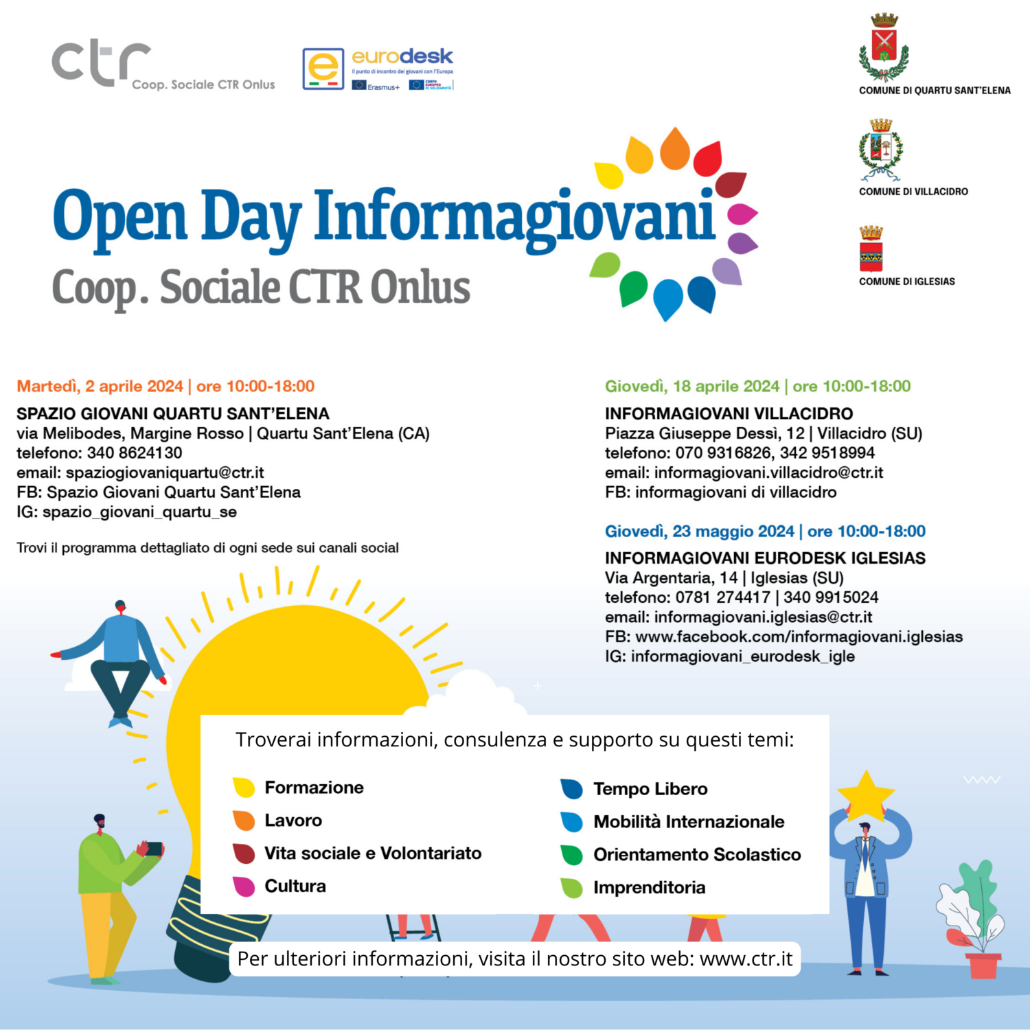 Esplorate le Opportunità: Open Day Informagiovani CTR Onlus!